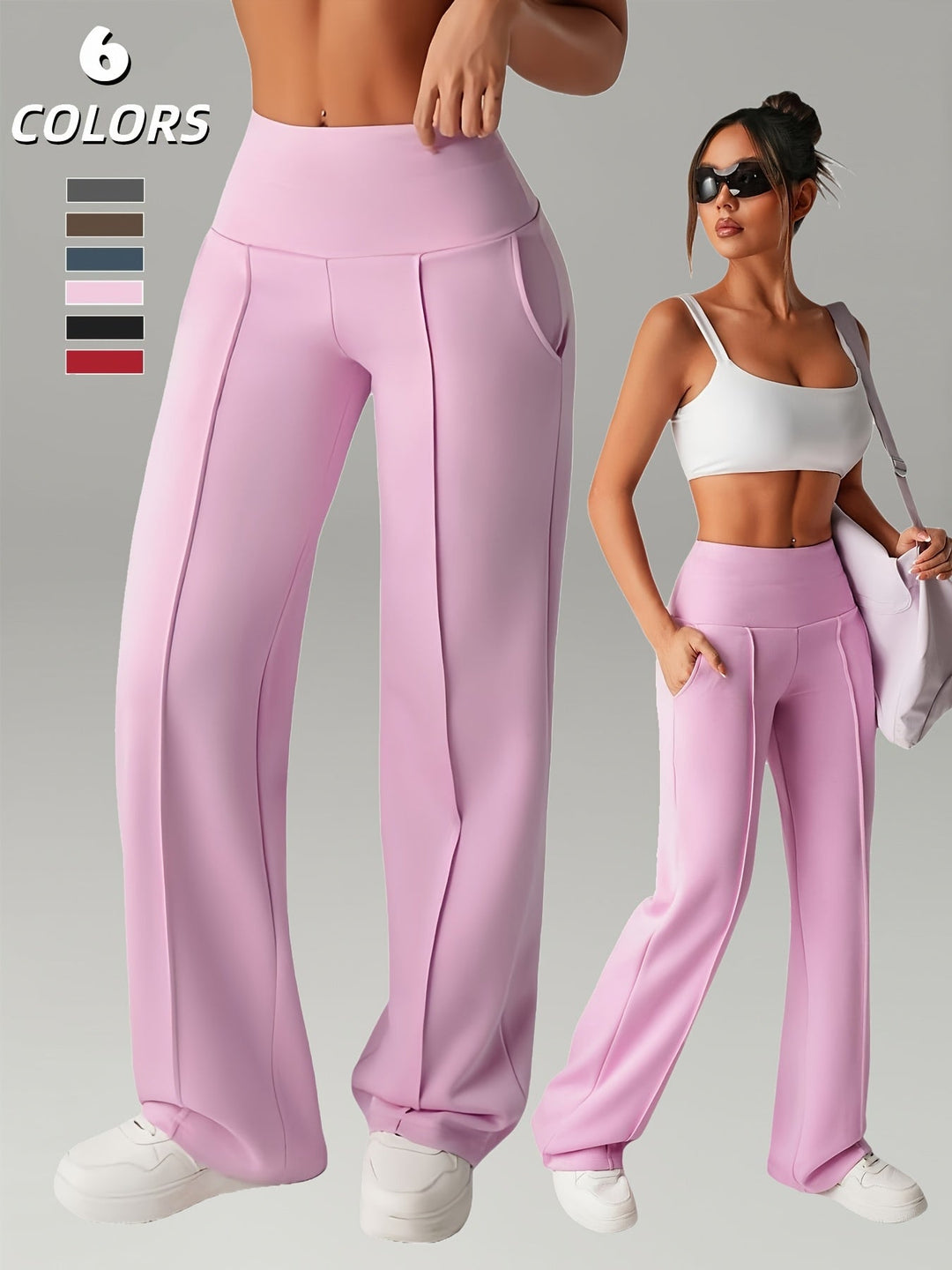 FlowWide High-Waist Trousers