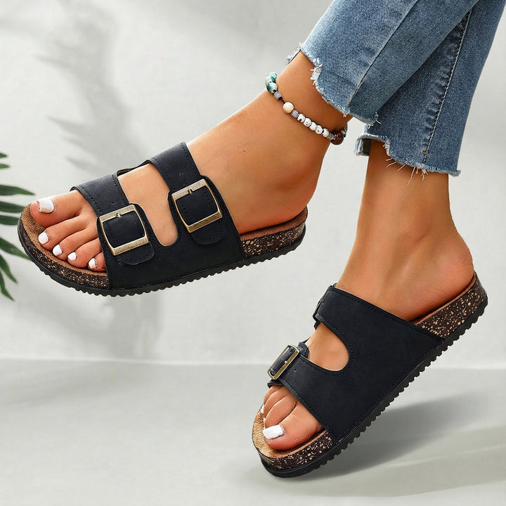 Bren Dual Buckle Comfort Slides