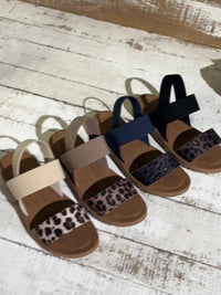 Leopardriem Comfortabele Sandalen