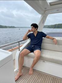 Palermo Textured Shirt and Shorts Set