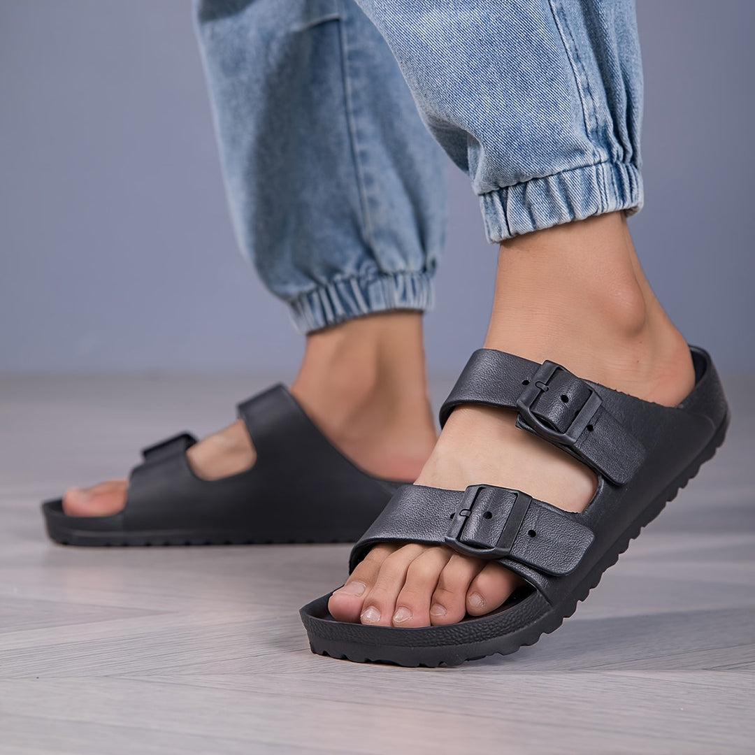 Mono Buckle Comfort Slides