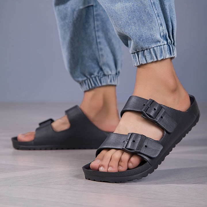 Mono Buckle Comfort Slides