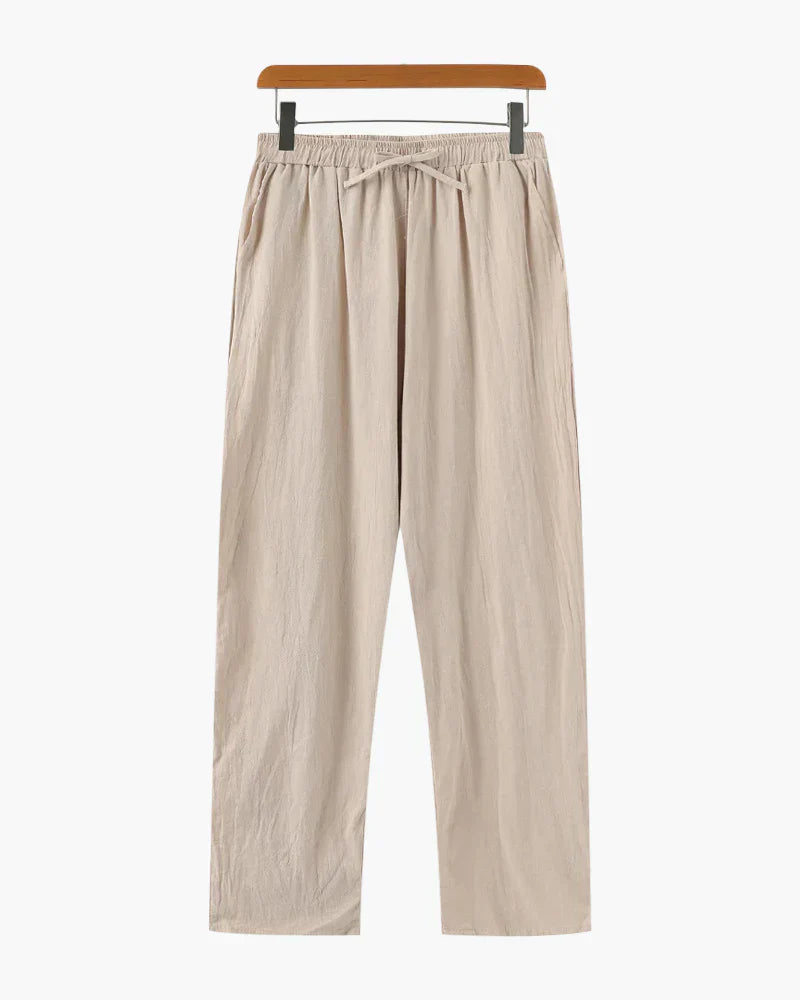 Cannes Linen Drawstring Trousers