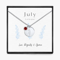 Geboortemaand hanger ketting