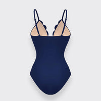 Flower Hollow One Piece Swimsuit and Skirt