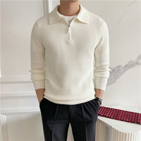 Zurich Ribbed Cotton Half-Zip Sweater
