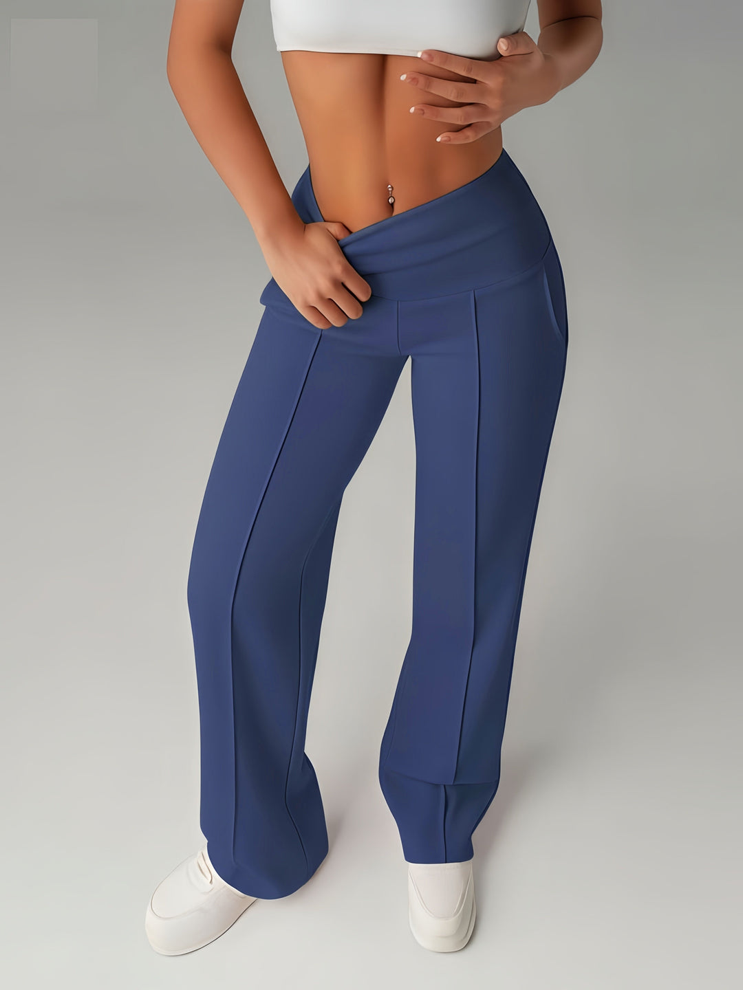 FlowWide High-Waist Trousers