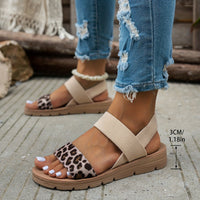 Leopardriem Comfortabele Sandalen