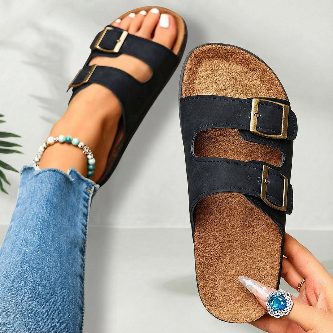 Bren Dual Buckle Comfort Slides