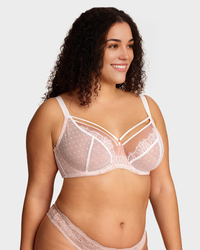 Plus Size Lace Full Coverage Minimizer Bra