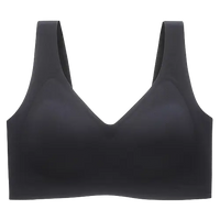 Seamless Wireless V-Neck Jelly Bra Tank Top