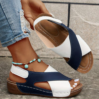 Elva Cross Strap Comfort Sandals