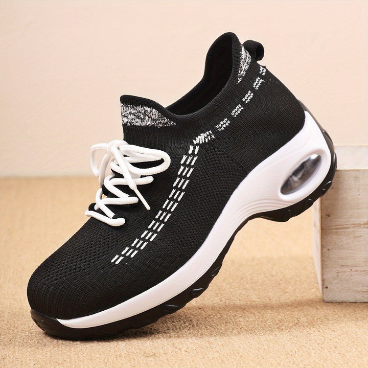 Noir Lift Knit Sneakers