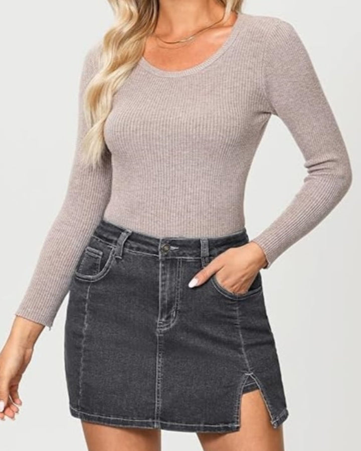 High Waisted Jean Shorts