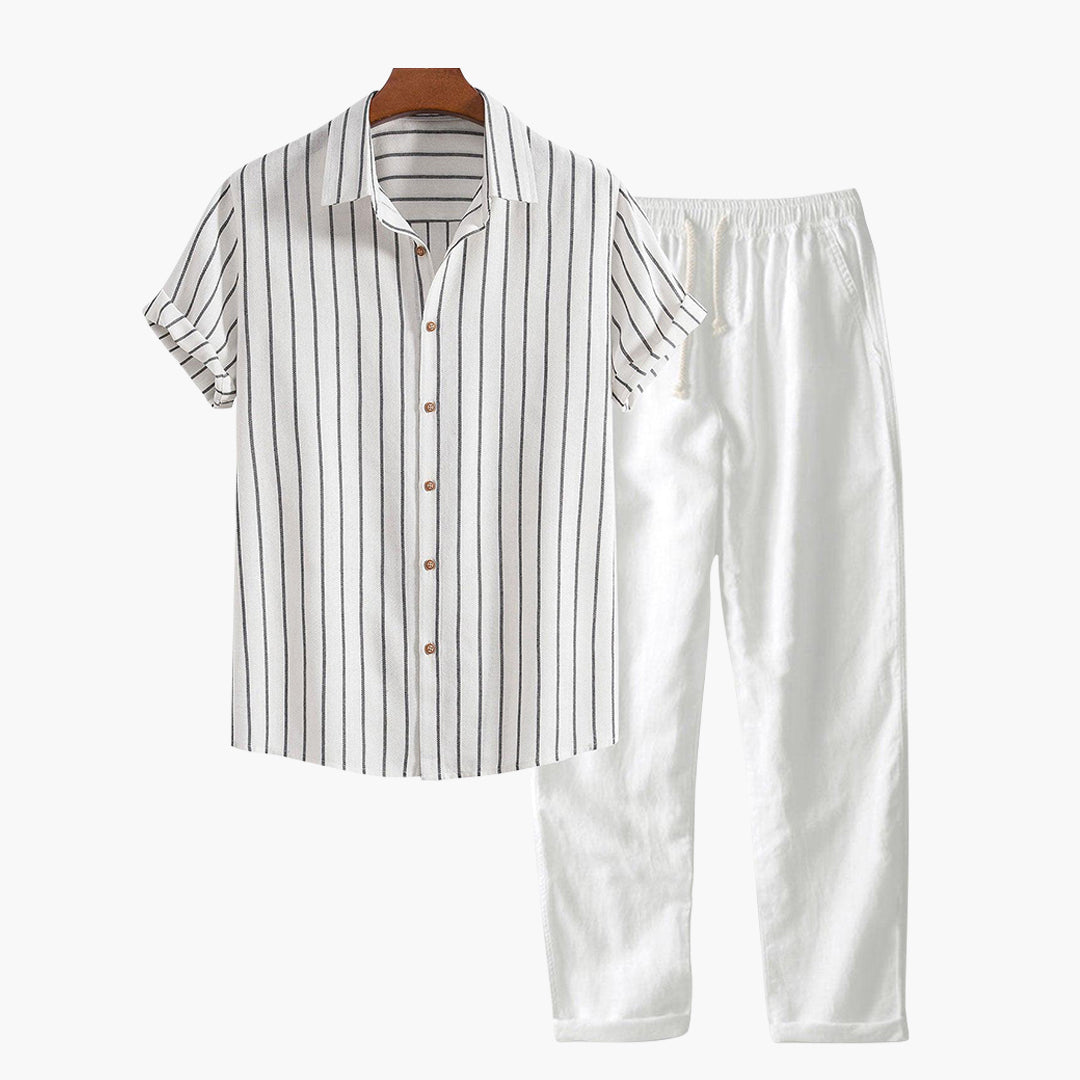 Cap Ferrat Linen-Blend Resort Set