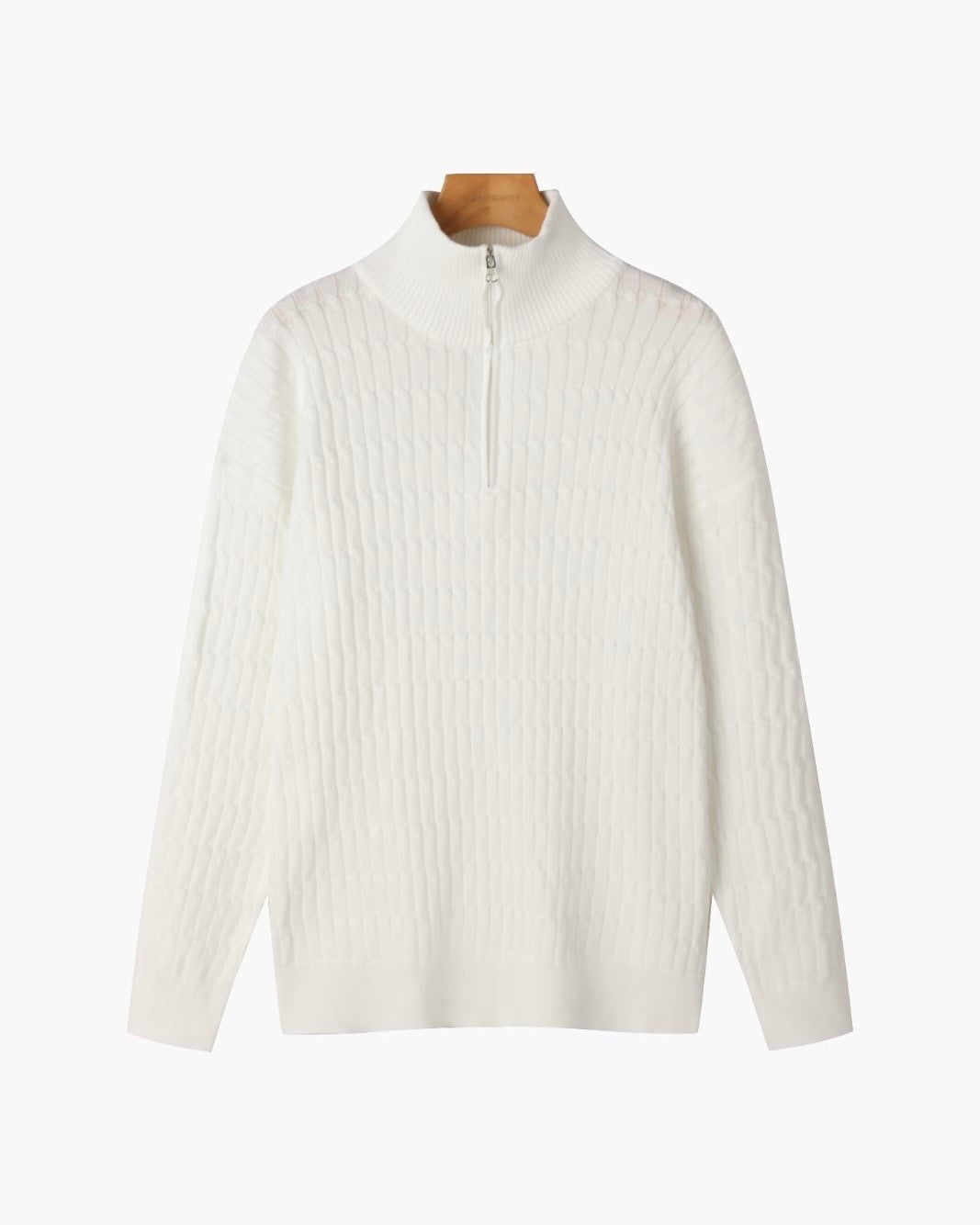 St. Moritz Cable Knit Half-Zip Sweater