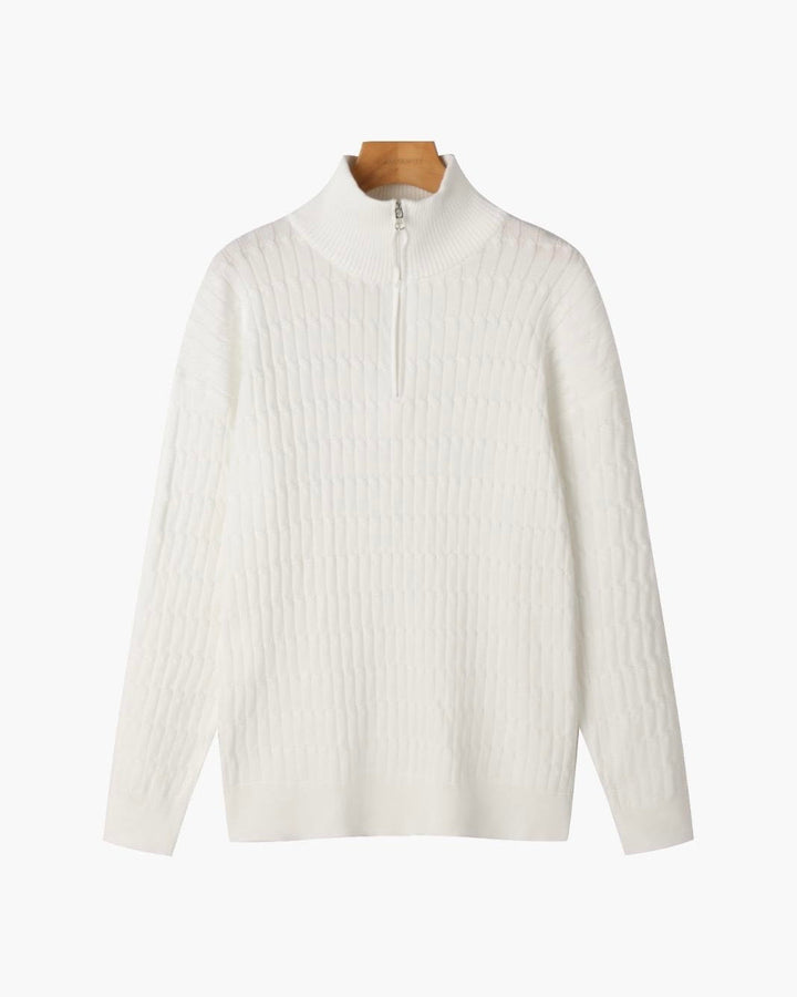 St. Moritz Cable Knit Half-Zip Sweater