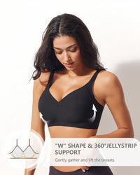 Jelly Wireless Women Comfortable Push Up Bra
