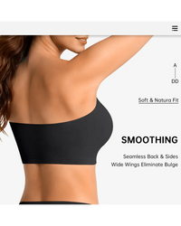 Multiway Wireless Bandeau Bra – Stay Put Comfort Plus Size
