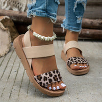 Leopardriem Comfortabele Sandalen