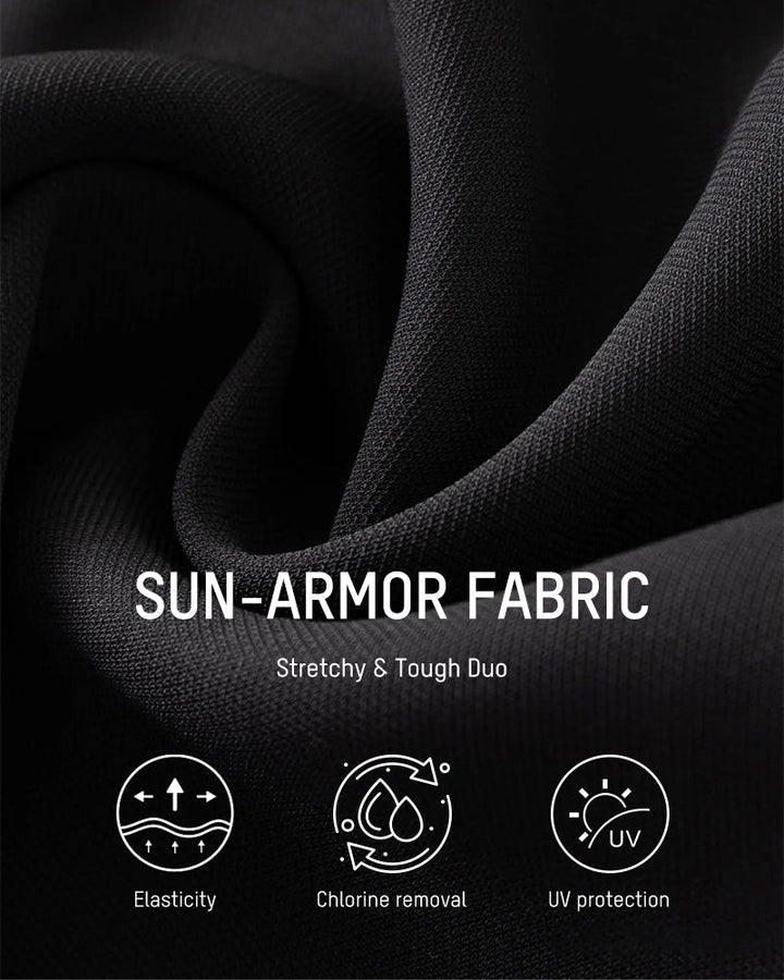 Adjustable Side-Slit V-Neck One-Piece Swimdress
