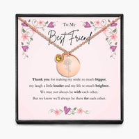 To My Best Friend -  Birth Month Pendant Necklace