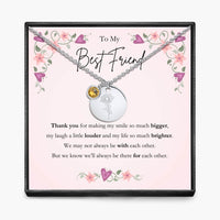 To My Best Friend -  Birth Month Pendant Necklace