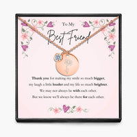 To My Best Friend -  Birth Month Pendant Necklace