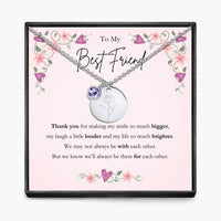 To My Best Friend -  Birth Month Pendant Necklace