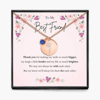 To My Best Friend -  Birth Month Pendant Necklace