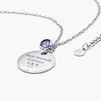 To My Best Friend -  Birth Month Pendant Necklace