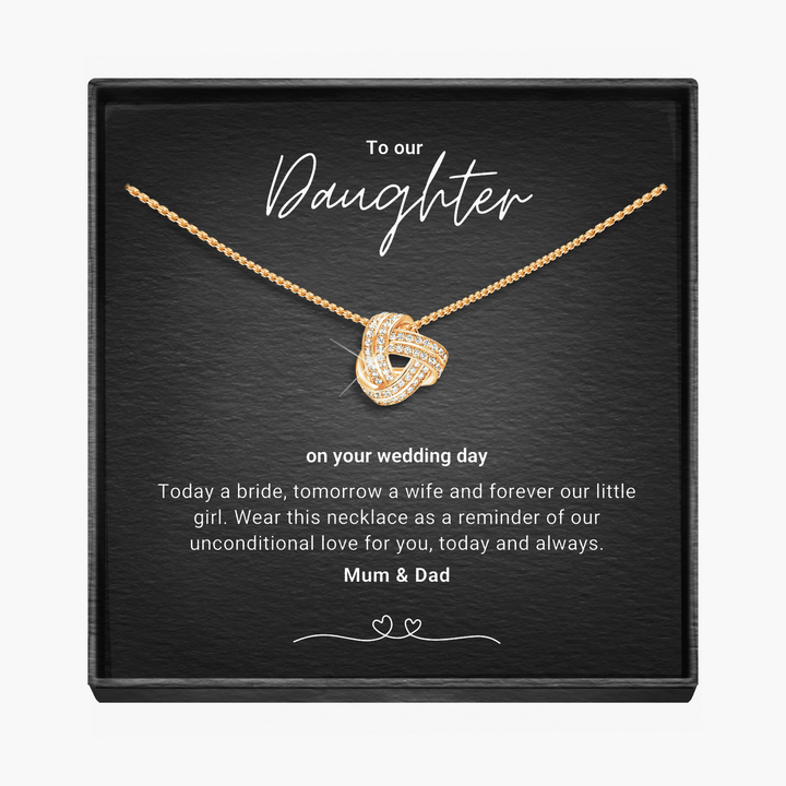Onze Dochter, Aanstaande Bruid - Infinity Knoop Ketting
