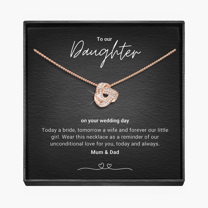 My Daughter, Bride To Be - Infinity Knot Necklace