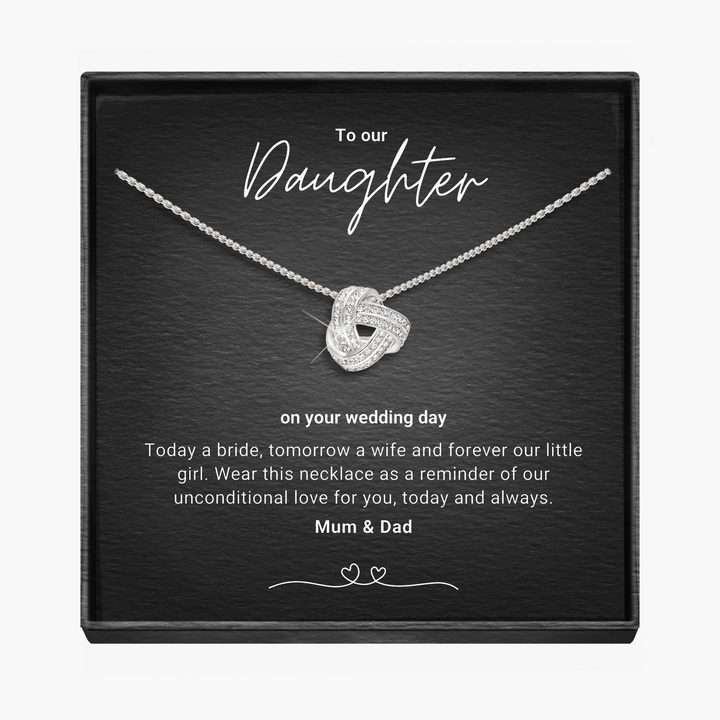 Onze Dochter, Aanstaande Bruid - Infinity Knoop Ketting