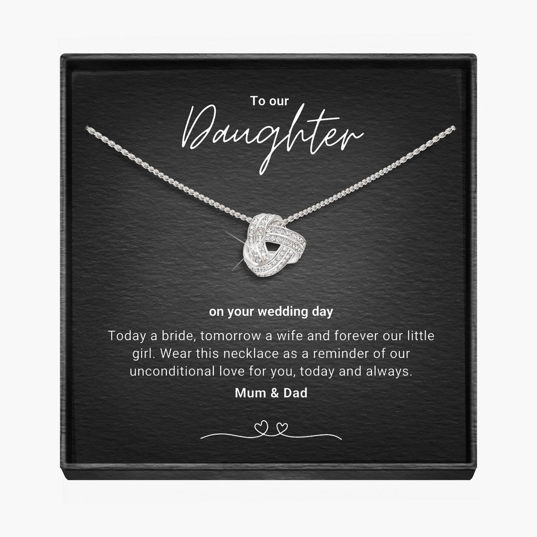 My Daughter, Bride To Be - Infinity Knot Necklace