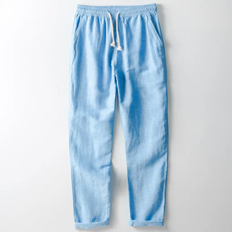 Santorini Lightweight Linen Trousers
