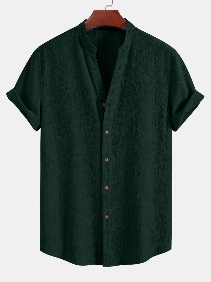 Sorrento Textured Cotton Button-Up Shirt