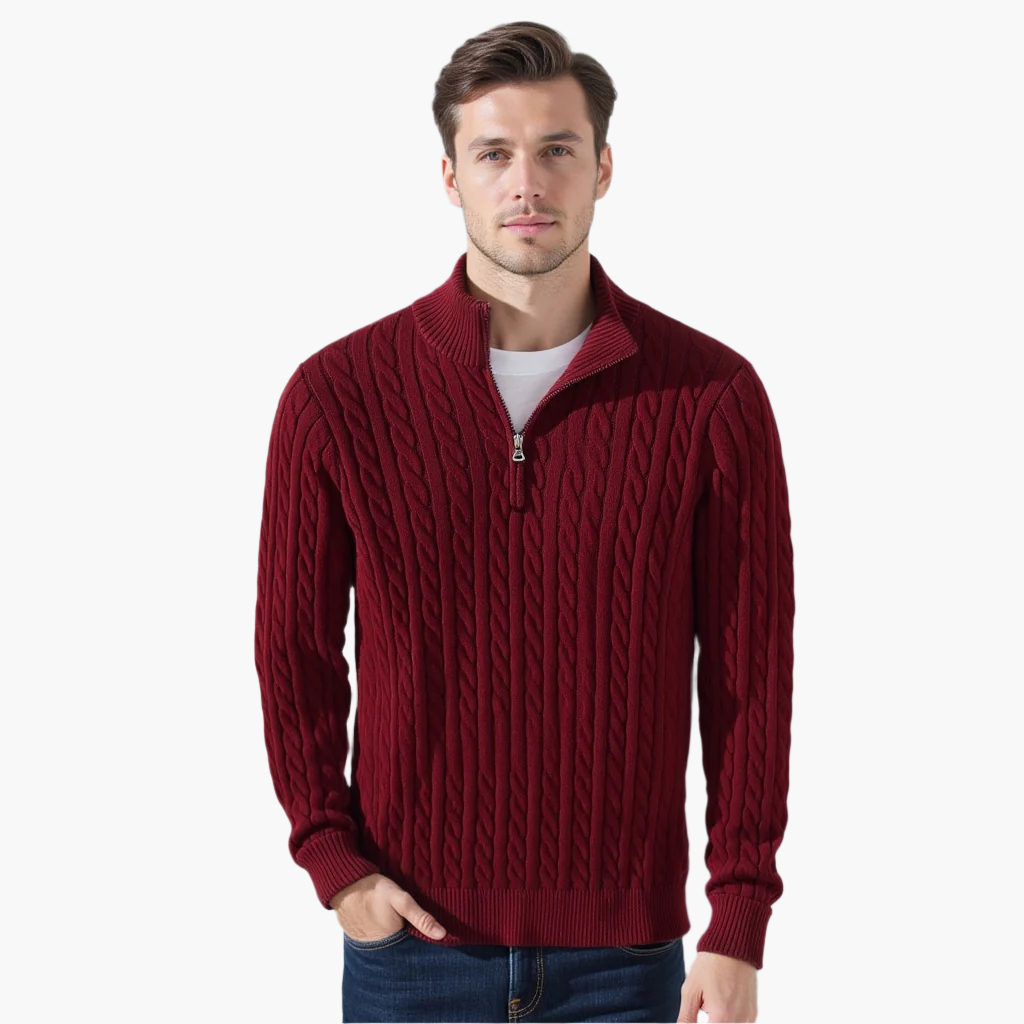 Aosta | Knit Half-Zip Sweater