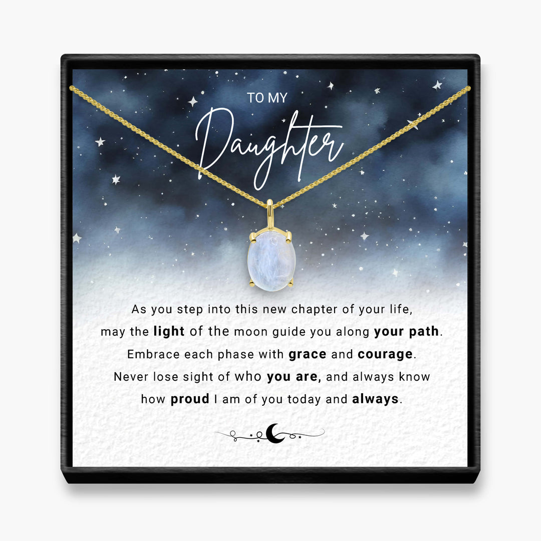 Chapters Of Your Life - Daughter Moonstone Necklace