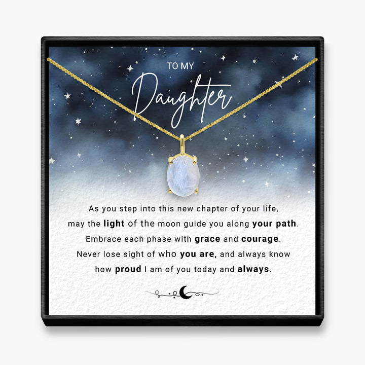 Chapters Of Your Life - Daughter Moonstone Necklace