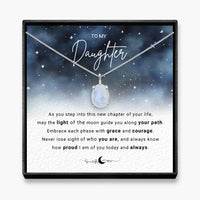 Chapters Of Your Life - Daughter Moonstone Necklace