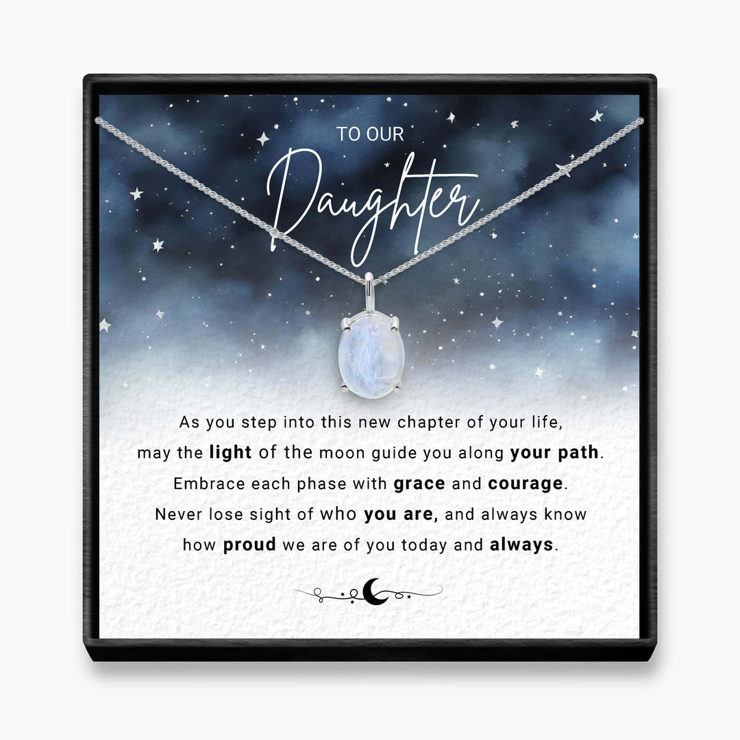 Chapters Of Your Life - Daughter Moonstone Necklace