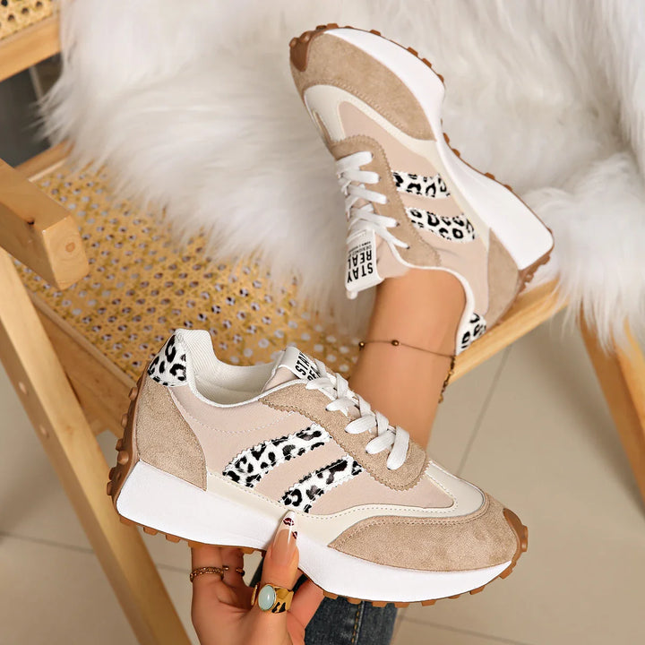 CloudLane Streep Casual | Luipaard Beige