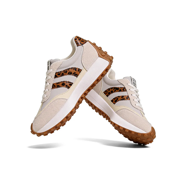 CloudLane Stripe Casual | Leopard Off-White