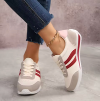 CoastLane Casual Red Court Sneakers