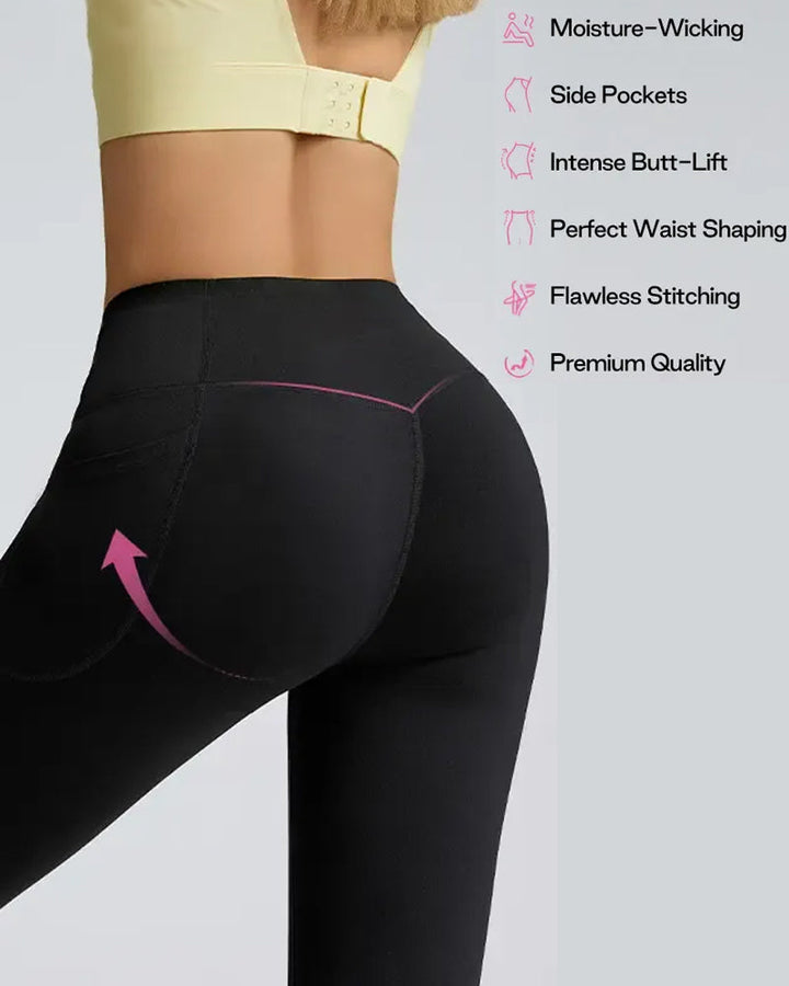 Butt Lifting Tummy Control Zijzak High Waisted Vormgevende Training Leggings