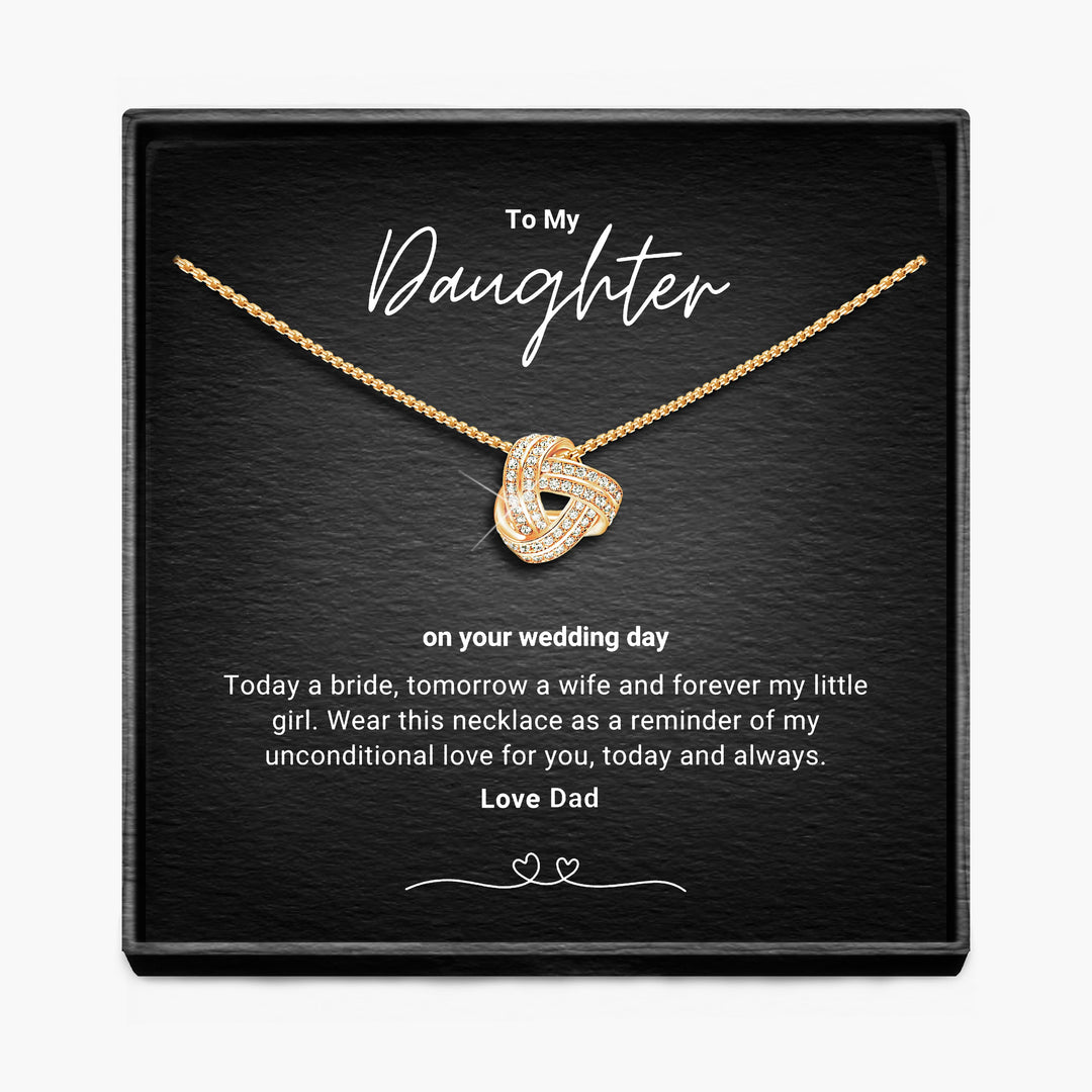 Onze Dochter, Aanstaande Bruid - Infinity Knoop Ketting