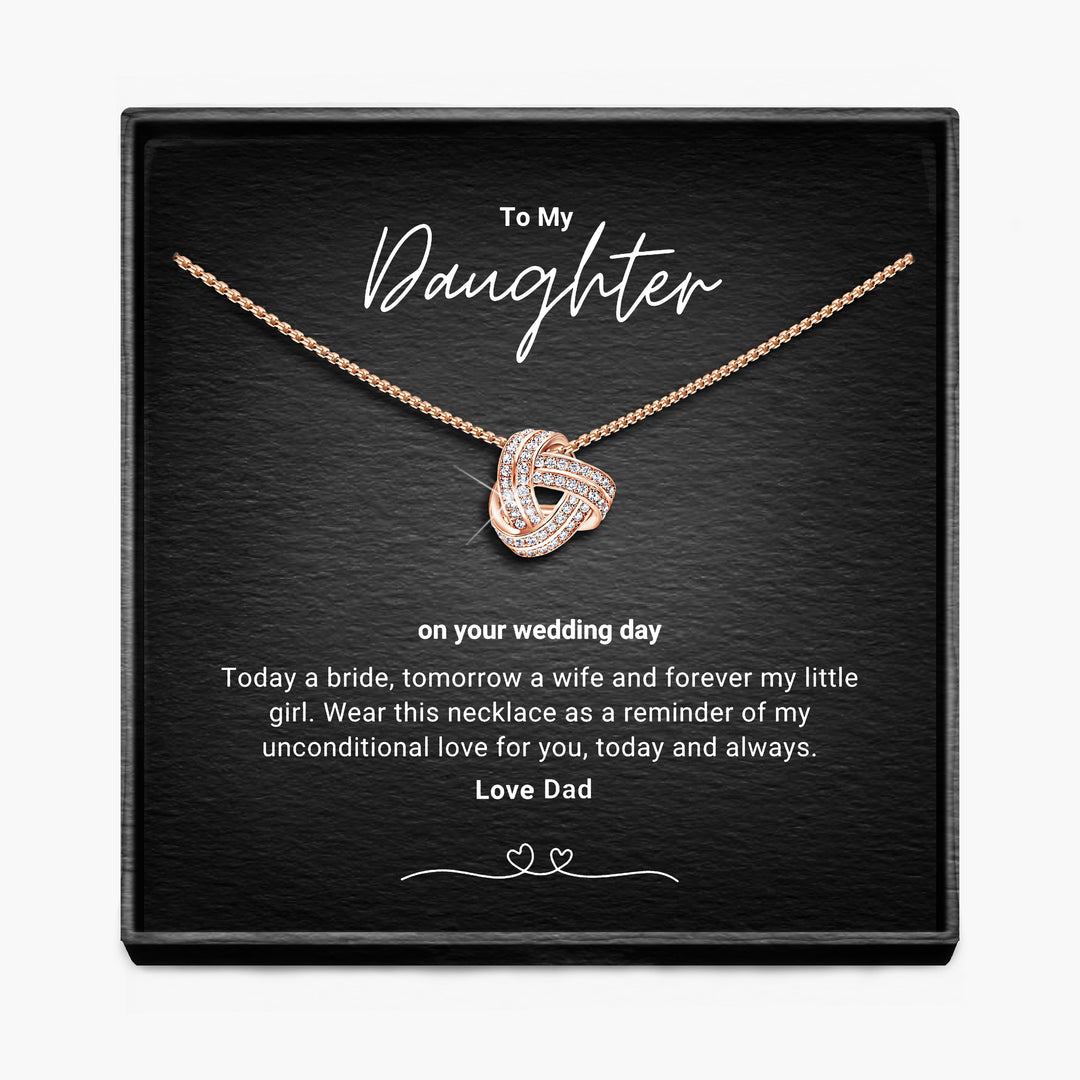 My Daughter, Bride To Be - Infinity Knot Necklace