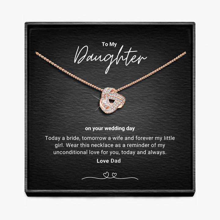 Onze Dochter, Aanstaande Bruid - Infinity Knoop Ketting