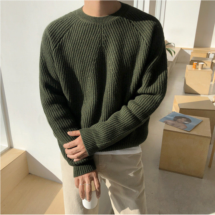 Copenhagen Ribbed Cotton Raglan Sweater